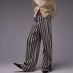 ASOS Striped Blue and White Pants Size TALL Large EUC